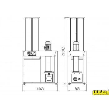 Odsesovalna naprava SAF Teknik S-2000-T, pretok 2000 m3/h