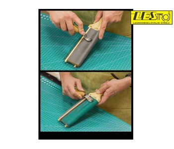 Dual-Sided Leather Paddle Strop for Hook Knives & Gouges LS5P1