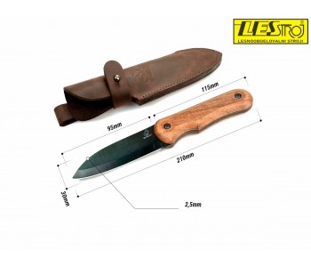 BSH5 Shadow – Compact carbon steel bushcraft knife