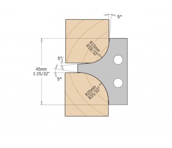 695.004 Replacement blades with different diameters